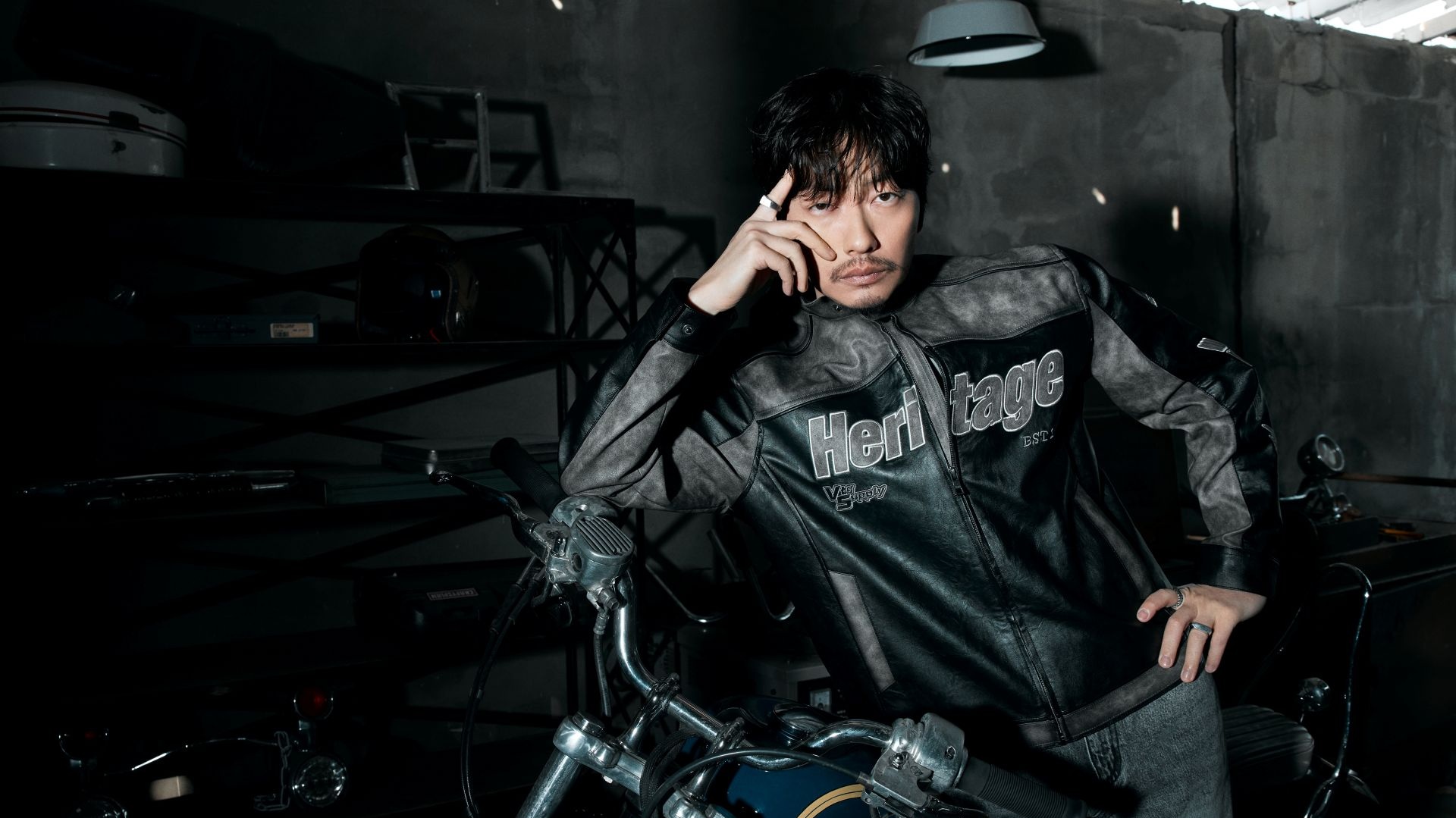 BUCKAROO campaign featuring a model wearing premium vintage denim